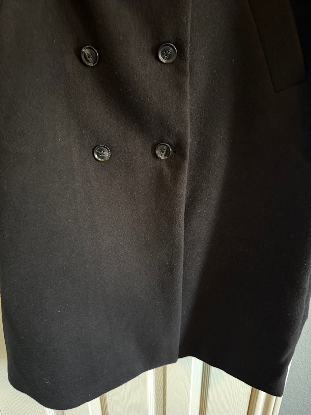 Future Collective Black Double-Breasted Long Coat - Picture 6 of 12